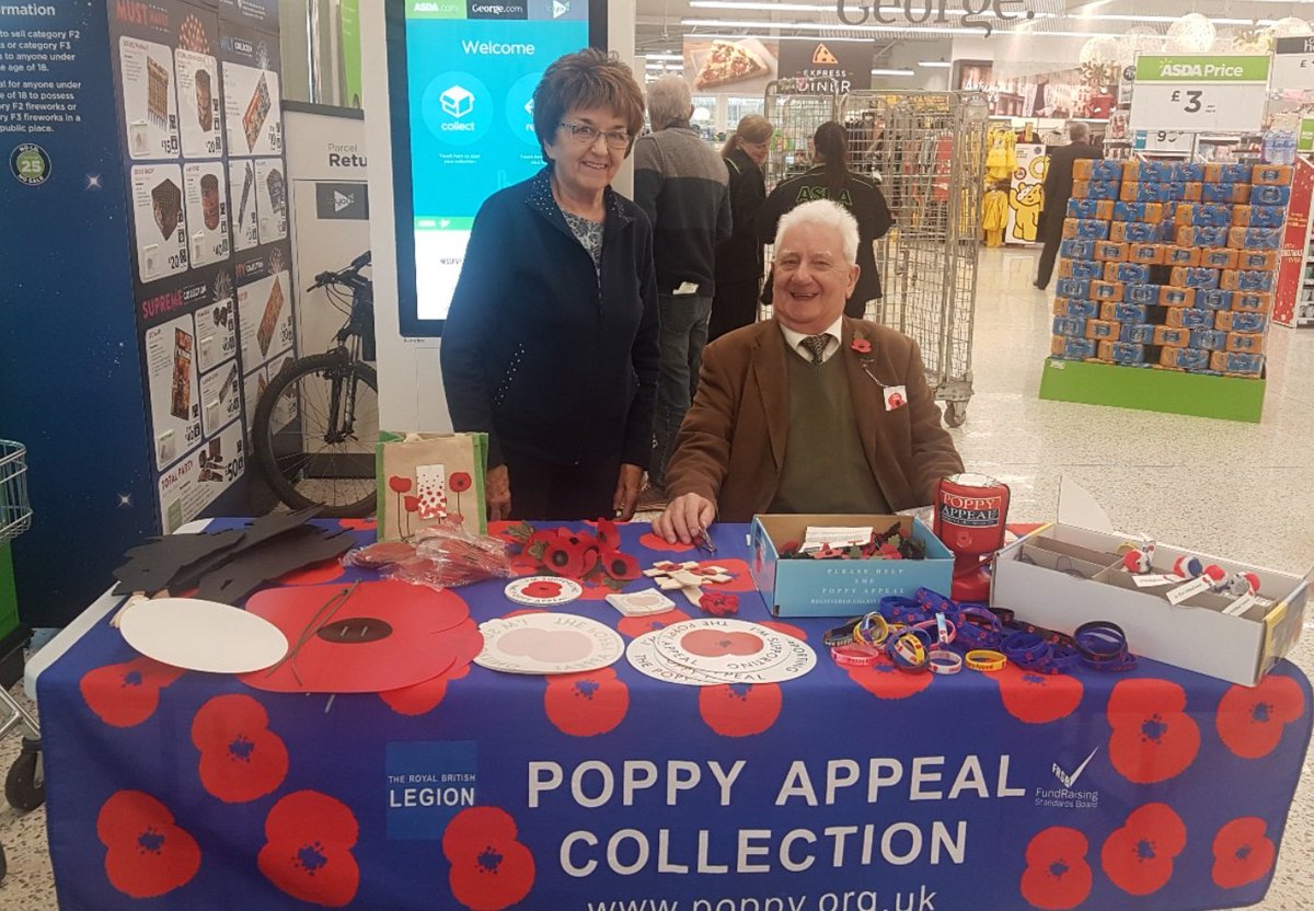 Pleased to welcome Jean and Mike into store today 10am - 2pm  <a href="/PoppyLegion/">Royal British Legion</a> #PoppyAppeal