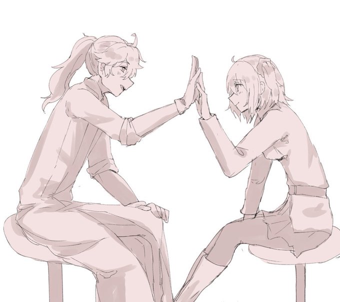 手合わせのtwitterイラスト検索結果 古い順