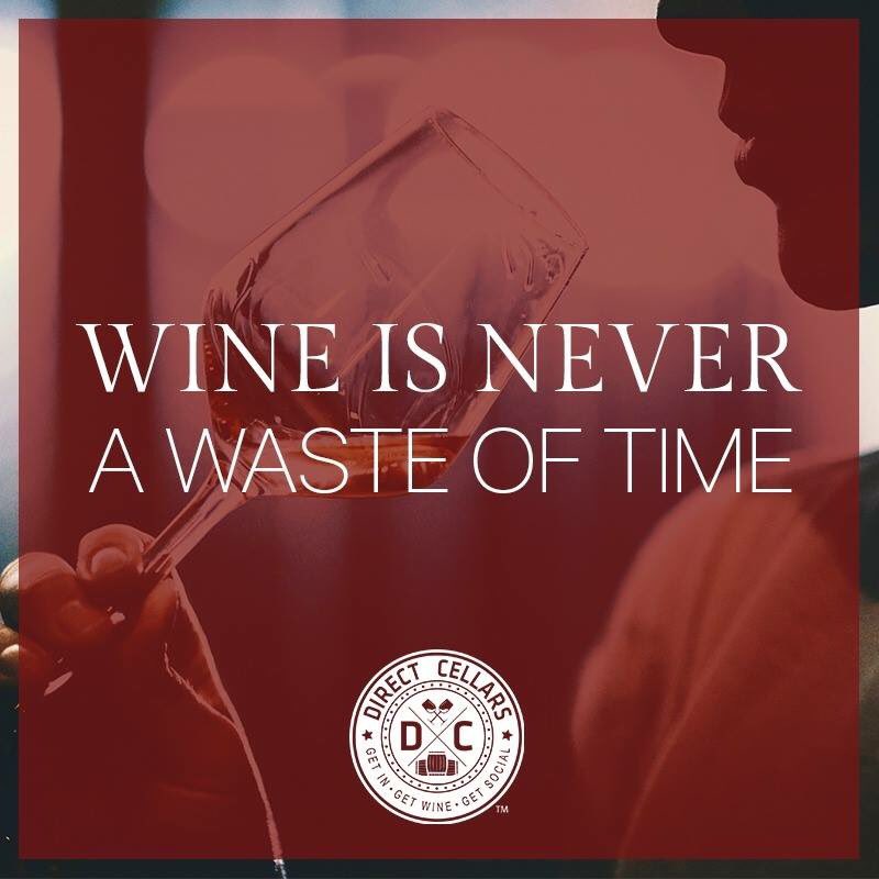 WineSideGang's tweet photo. #Wine is never a #wasteoftime. #pouraglassofwine #winelife #winelover #TGIF #theweekendishere #letswineaboutit @directcellars https://t.co/ZwdtJpA7ap