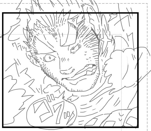 良い感じに描けた下描きを晒すマン参上!先は長いでな 