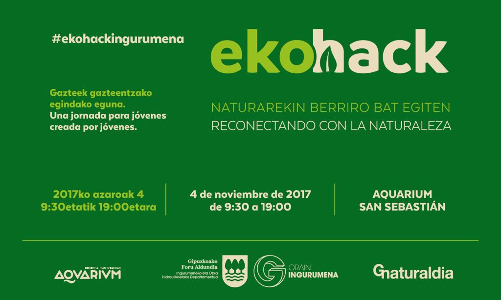 aquariumss's tweet photo. #EKOHACK ekitaldia ingurumenaren eta gazteen arteko lotura unea izango da! Eman izena ekohackgipuzkoa@gmail.com helbidean. @OrainIngurumena https://t.co/pJOpLwyxBa