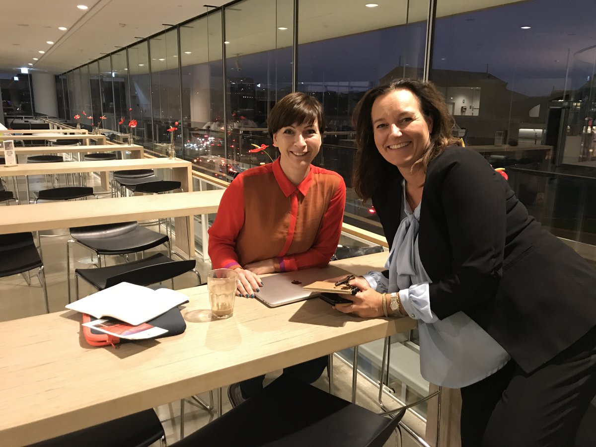 Our colleague <a href="/MirandaM10/">Miranda M</a> meets Bettina Bach Nielsen, Manager of @ARoSKunst to talk about #innovation and #museum #strategy 🖼️