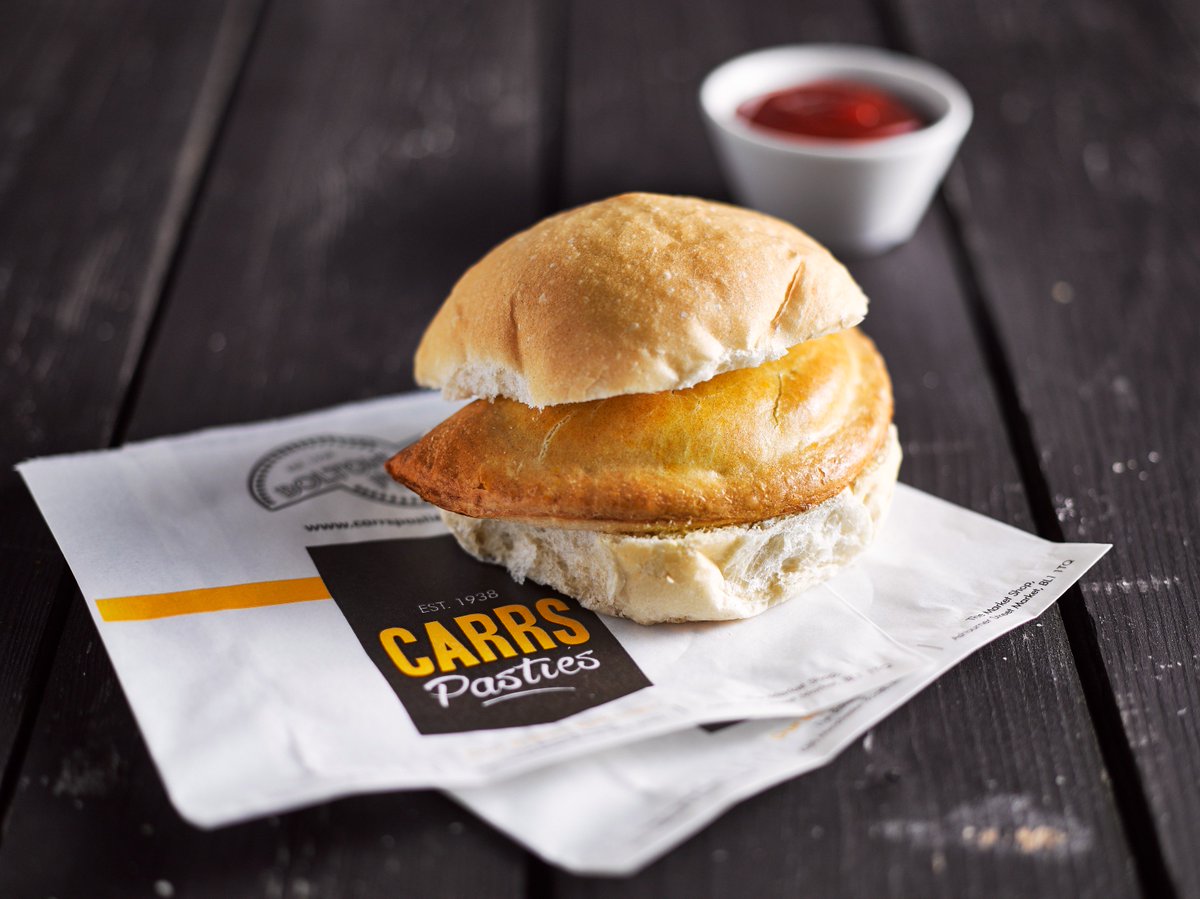 CarrsPasties's tweet photo. It's Friday and it's #NationalSandwichDay which can only mean one thing - time for a pasty barm! #FridayFeeling https://t.co/ePJiINphxi