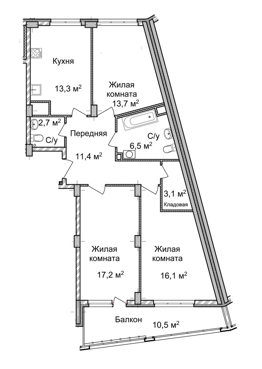 Marshal_Grad's tweet image. Остались последние! 3 комнатные квартиры 93 – 94 м2 от 65 000 р/м2 
Идеальная квартира для большой семьи!