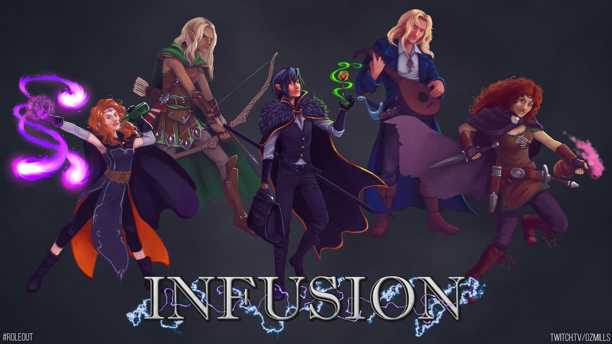 ReverieTerribly's tweet photo. I don't believe I've enthused properly about the freakin cool artwork that @darthmongoose did for #roleout Infusion. We look so AWESOME. ππ https://t.co/JvI9MjBWMi