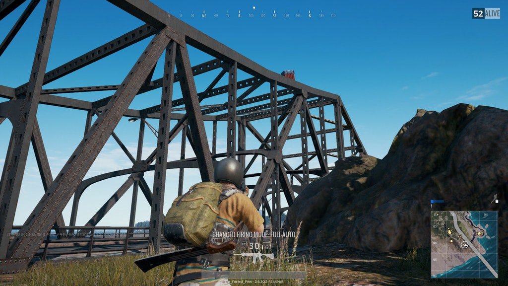 TFP_YouTube's tweet photo. When the #game doesn't want you to win (lootcrate on bridge) #pubg #playerunkownsbattlegrounds https://t.co/Z1KumkfhMY