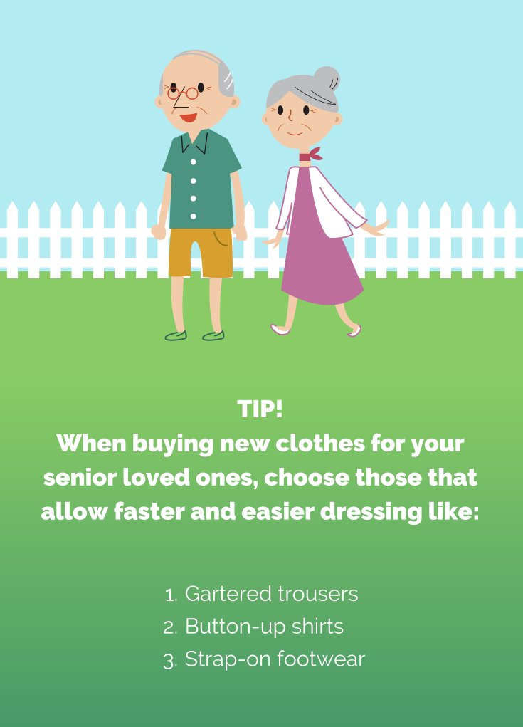medplushomehc's tweet photo. When buying new clothes for your senior loved ones, choose those that allow faster and easier dressing. #SeniorTip #SeniorCare https://t.co/HZGruemsUk