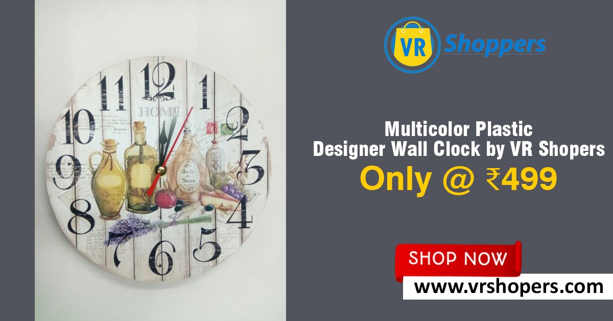 VRshopers's tweet photo. Elegant Designer Wall Clock will make your wall more attractive and stunning.
#Wallclock #Onlineshopping  #ShoppingFever #FridayFeeling https://t.co/2a7FJEPH1D