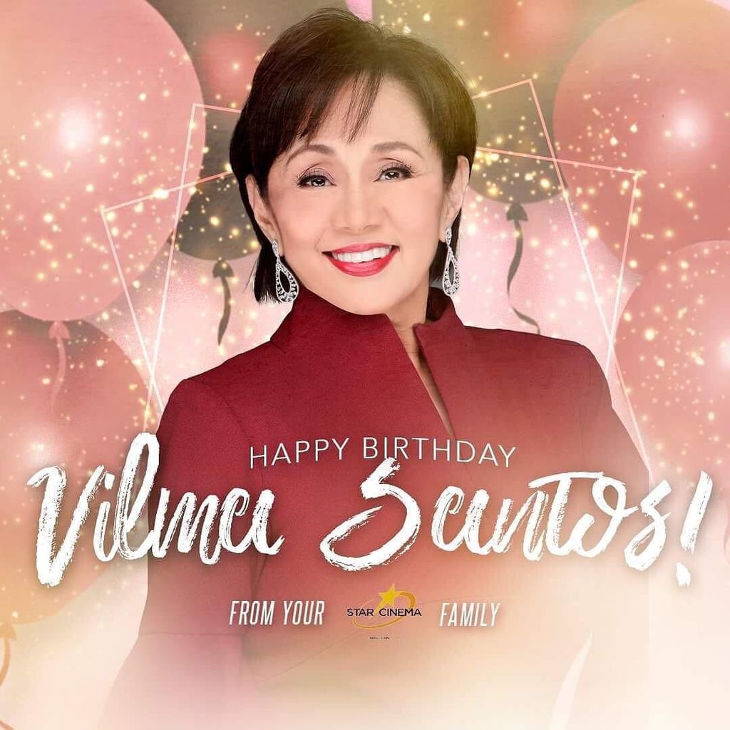 Happy happy birthday to one and only Star for All Seasons Vilma Santos! Love, your Star Cinema family   