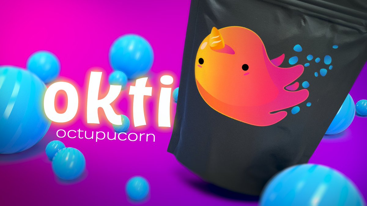 First time using <a href="/Illustrator/">Adobe Illustrator</a> in 10yrs! Made a lil mascot for #adobedimension. The octopucorn is definitely our spirit animal! #3D #Render