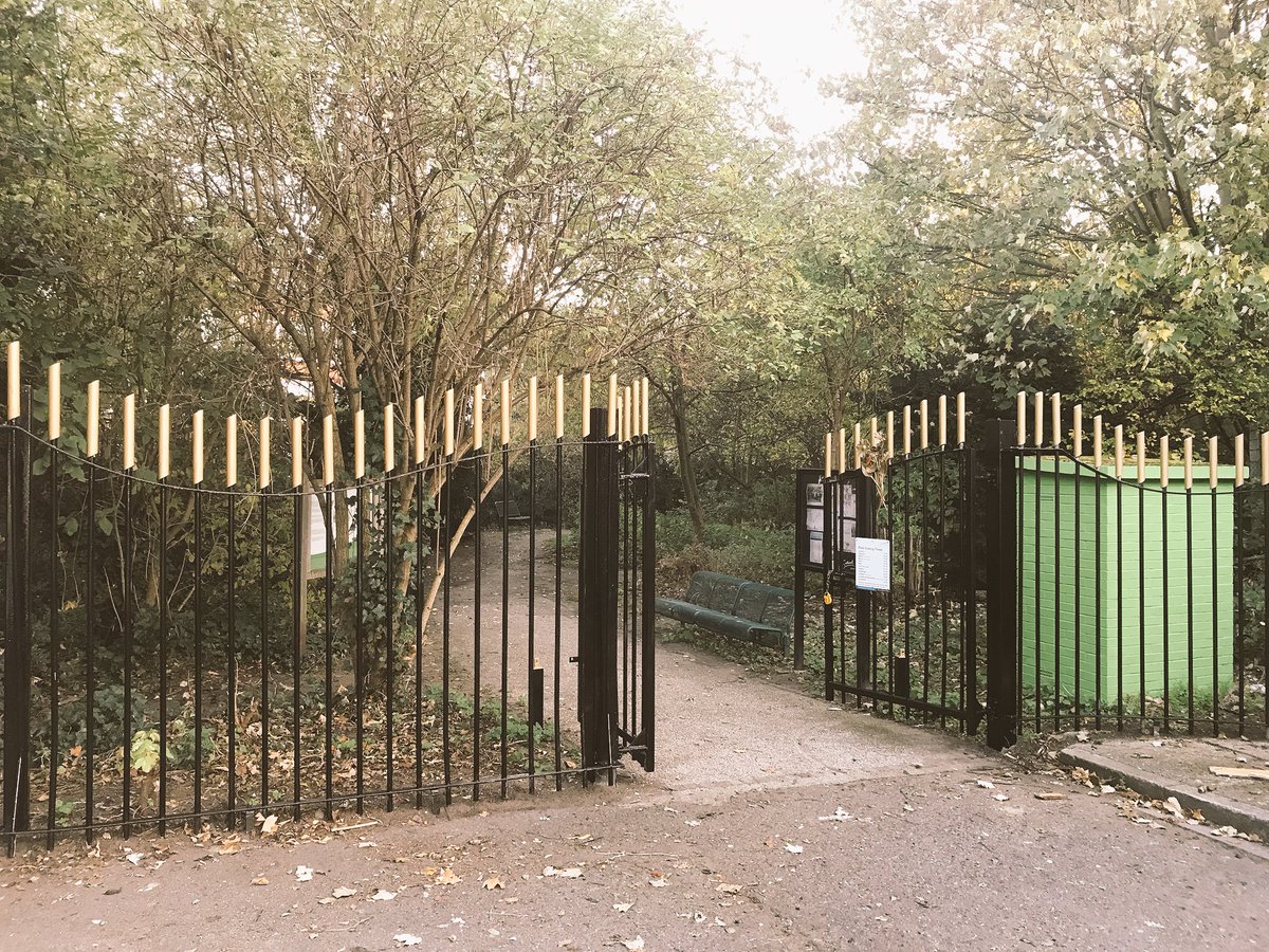 Kirkwood nature reserve gates have had a paint job...! Looking splendid I must say.