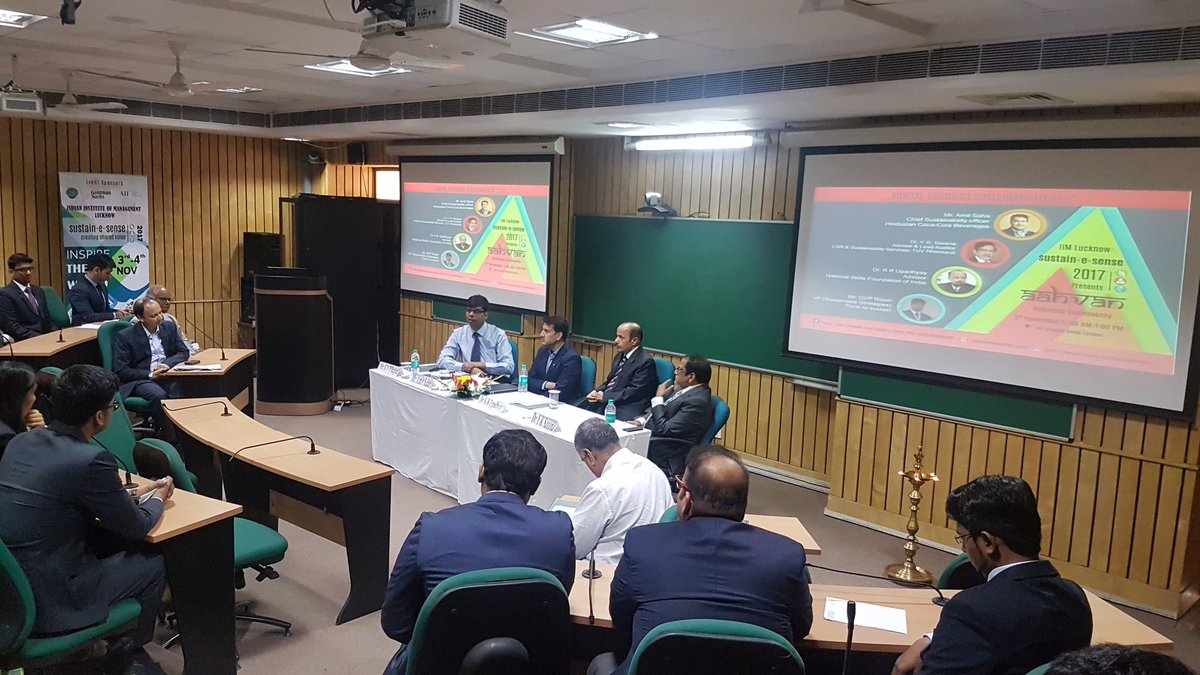 iiml_nc's tweet photo. Aahvan:: Rethinking sustainability 
CSO conclave in progress #iimlucknownoidacampus https://t.co/NMOr5DiME5
