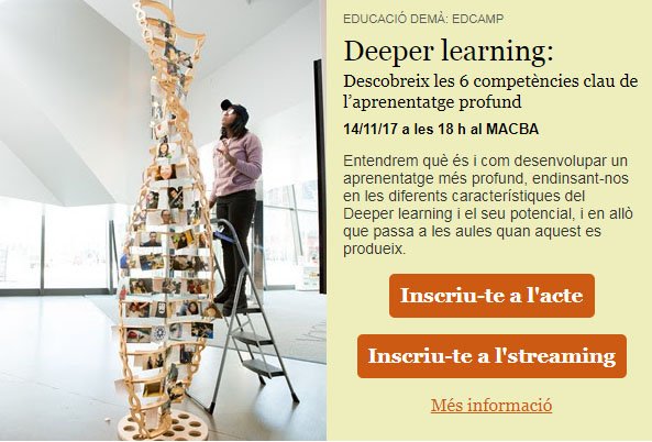 FathiaBenhammou's tweet photo. Deeper learning = 6 competències com ara pensament crític i treball col·laboratiu... vols saber més? Vine 14/11 https://t.co/SdHpVWiMOF https://t.co/4TblxmB4JX