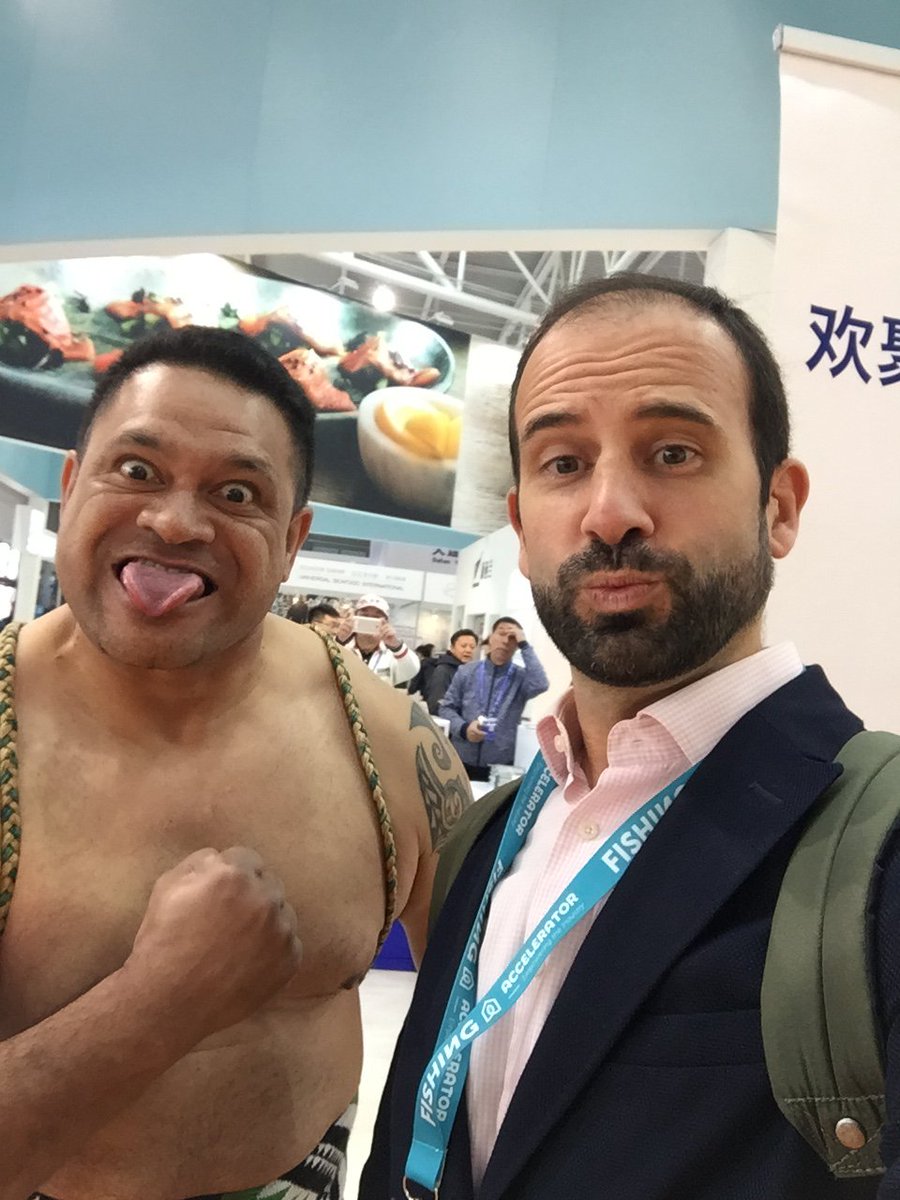 Last day at the China Fisheries and Seafood Expo in Quingdao. We found disruptive technology and...we made some new friends!