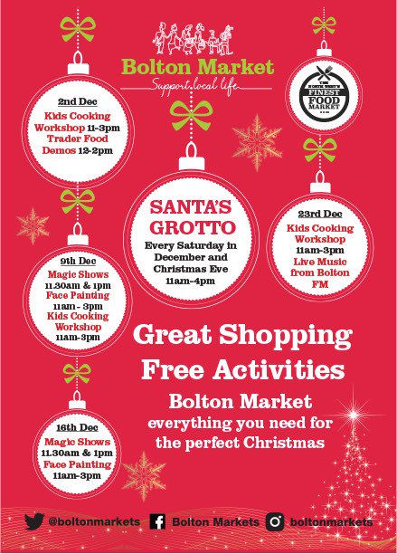 Meet Santa &amp; FREE family stuff throughout Dec 🎄 <a href="/theideaburo/">Chief Inspector @theideaburo | McKenzie Friend UK</a> <a href="/boltoncouncil/">Bolton Council</a> <a href="/boltonlive/">Bolton Live!</a> <a href="/BoltonFM/">Bolton FM</a> #Xmas #LYLM2017