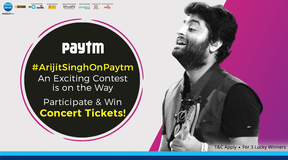 carebydistrict's tweet photo. Gear up for a very exciting contest today. 😁
@TheArijitSingh Concert Tickets up for grab! #ArijitSinghOnPaytm
Stay Tuned to know more! https://t.co/xYVKkgERhz