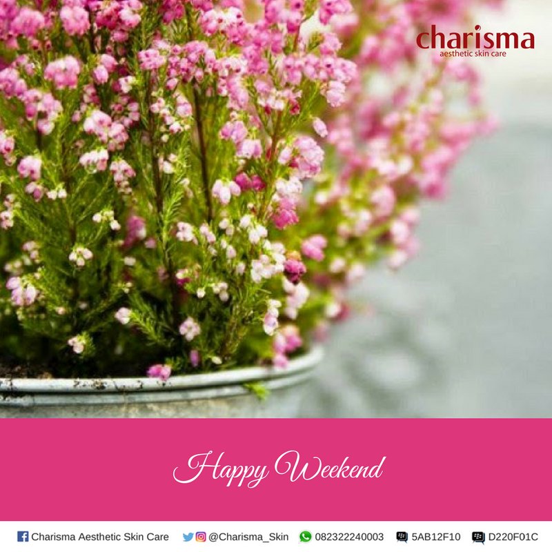 charisma_skin's tweet photo. #HappyWeekendLadies
Selain harus menjaga kebersihan kulit, kesehatannya pun harus dijaga dengan baik, weekend ini. Kunjungi @charisma_skin https://t.co/susCgNcYRf