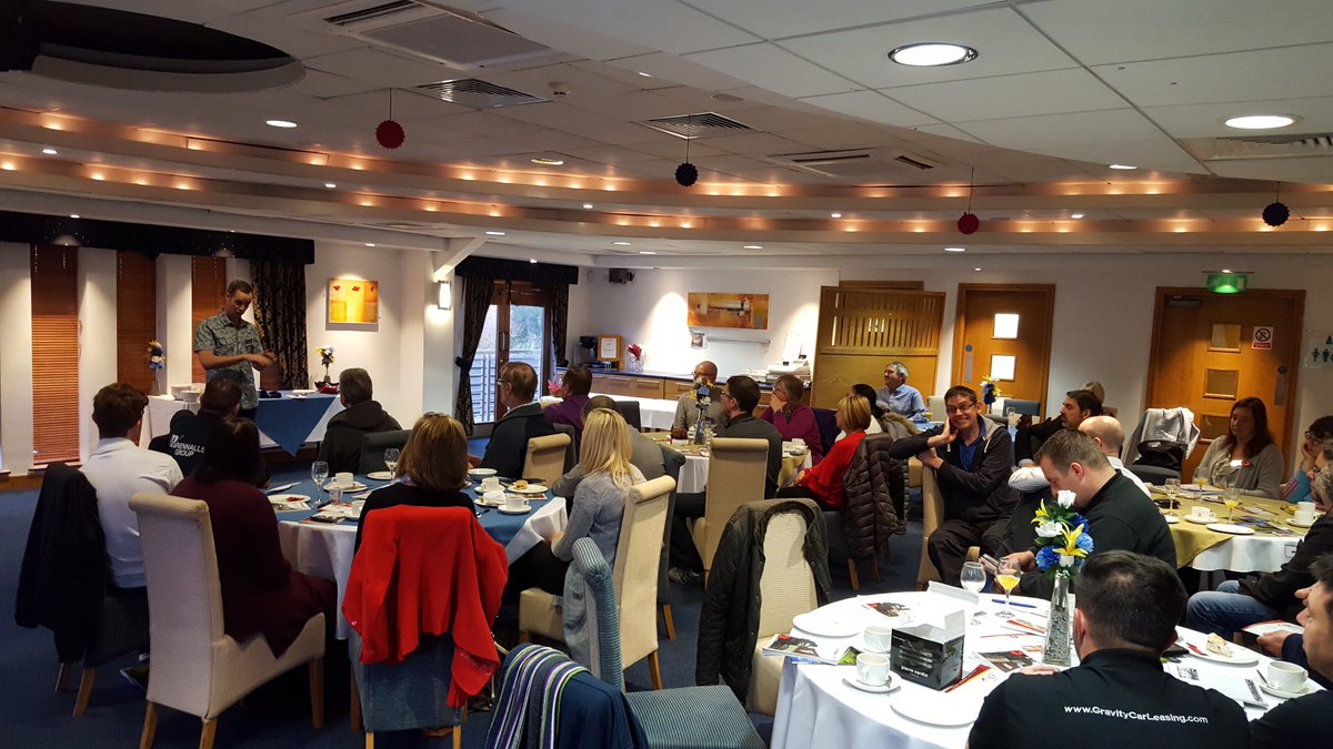 Full room <a href="/LeylandGC/">Leyland Golf Club</a> for <a href="/THEBB4B/">Keith Bradshaw</a> #networking this morning. Presentation from Euxton Mortgage Market. Pierre Cardin Fashion pens on tables
