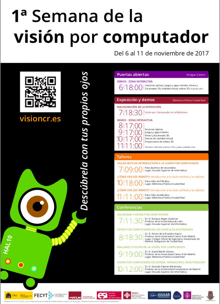 vision_cr's tweet photo. ¡Descubre la semana que viene en @wikiCR las fascinantes aplicaciones de la Visión por Computador! Más información en visioncr.es https://t.co/OOg2GxxX8s