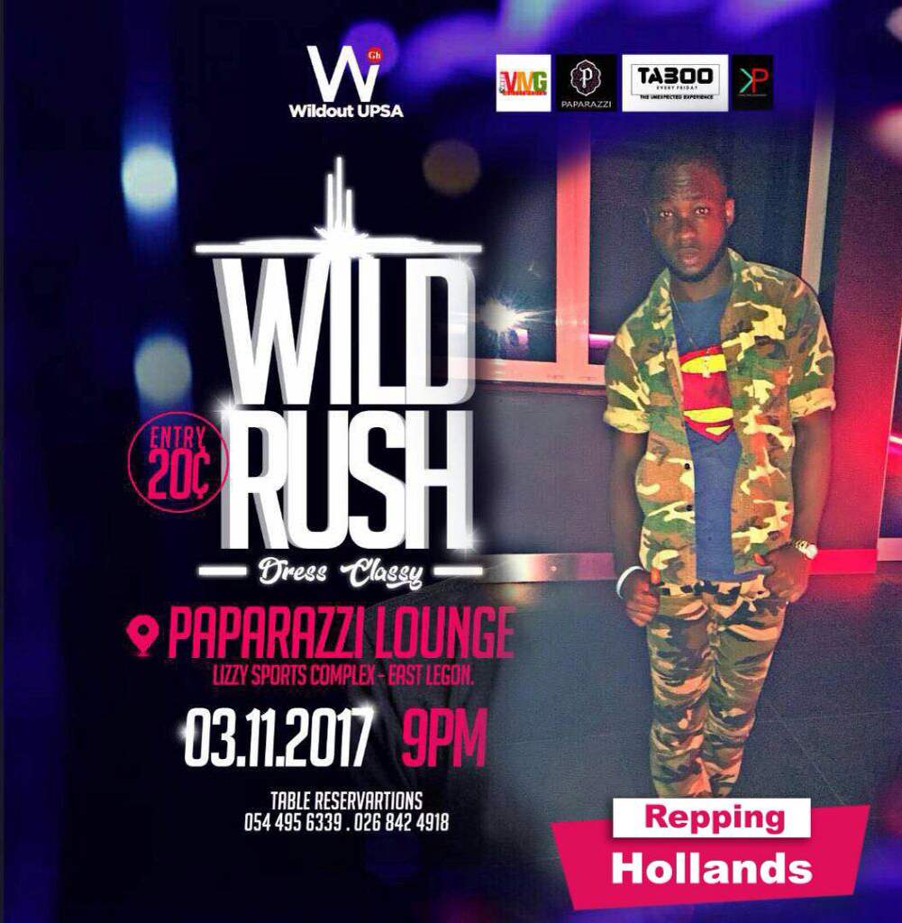 Dannydricks's tweet photo. We're creating a Better Atmosphere of Hot Jam. Catch us inside East Legon Paparazzi Lounge #WildRush https://t.co/fhzTyi4AJJ