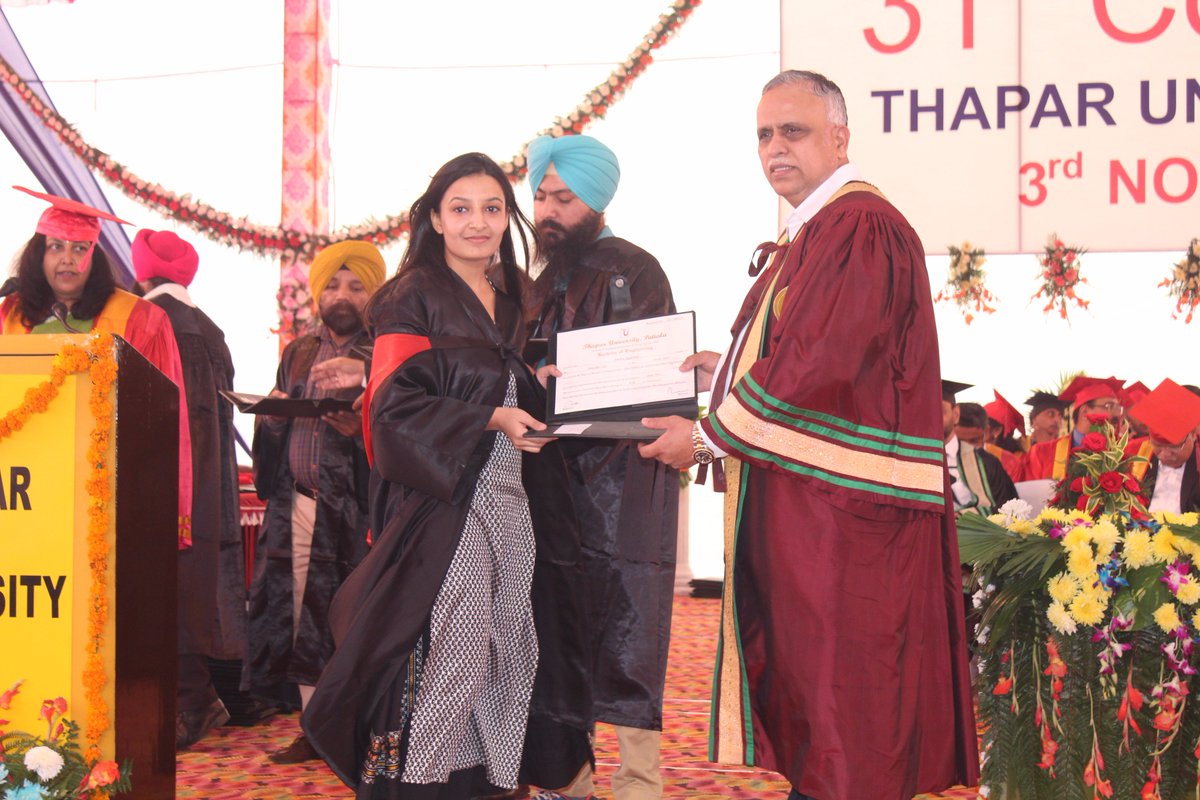 TIETofficial's tweet photo. #Students yesterday, #engineers today &amp; #leaders tomorrow. Engineering graduates being conferred by Dr. Prakash Gopalan at #31stConvocation. https://t.co/uHtv1BQZmP