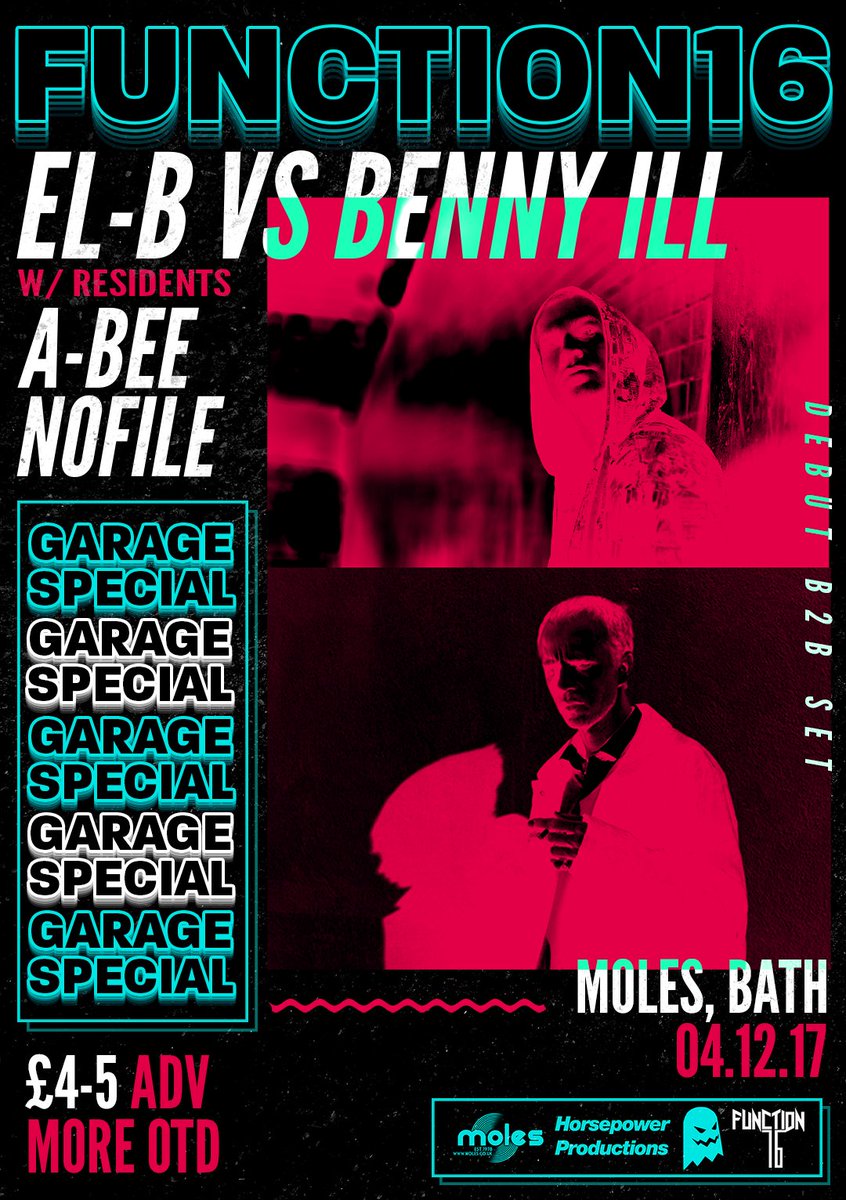 Function_16's tweet image. Don't forget, this one at the start of next month at @molesbath
@elb_ghost VS @horsepowerprod
EVENT ☛ bit.ly/F16ELBBennyIll