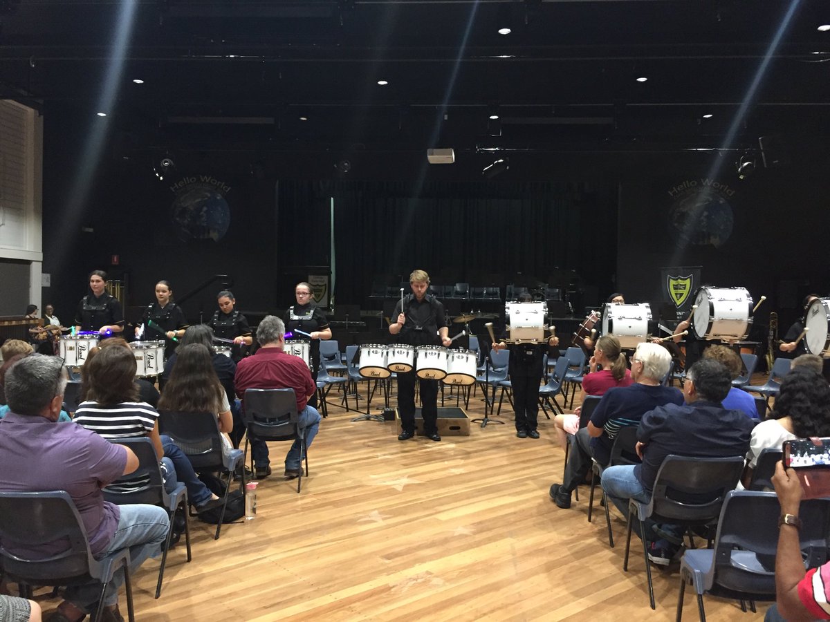 Princorindashs's tweet photo. Corinda Drum Line at Music in the Night. Very impressive. https://t.co/Q5Pjby27UC