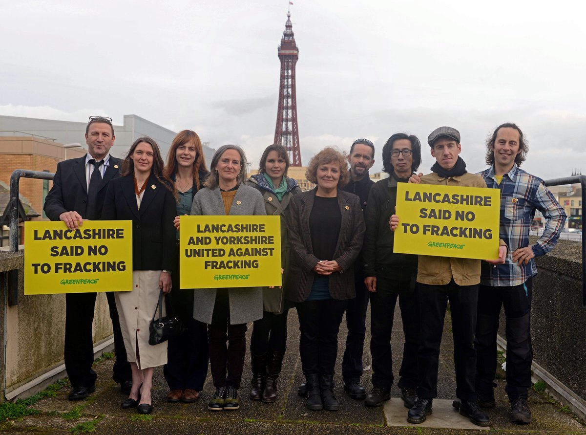 GreenpeaceUK's tweet photo. 5 men &amp; 5 women will hear the judge's verdict this morning after peacefully protesting fracking in May. 

#FrackingOnTrial https://t.co/X4jWP6R28I