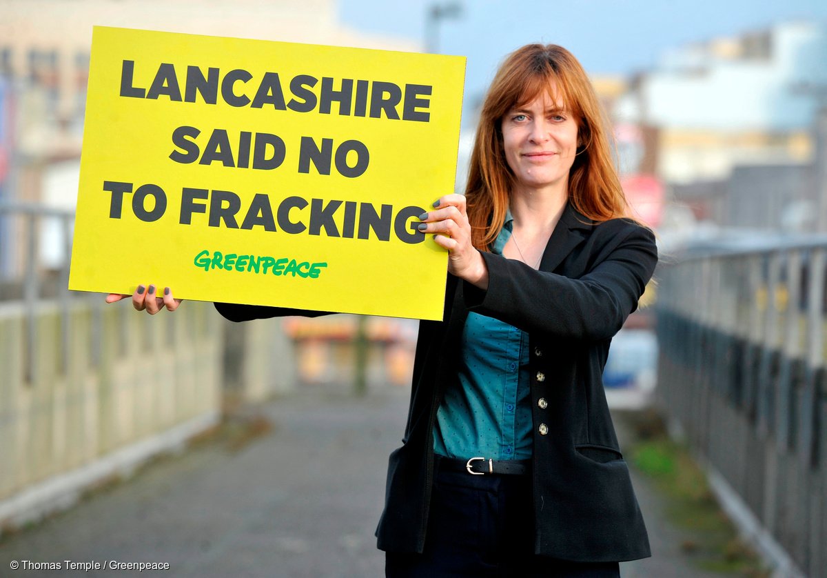 GreenpeaceUK's tweet photo. Gillian is at Blackpool Magistrates right now. As a local, she feels there are cleaner &amp; safer alternatives to fracking.

#FrackingOnTrial https://t.co/1SZxFli3CC