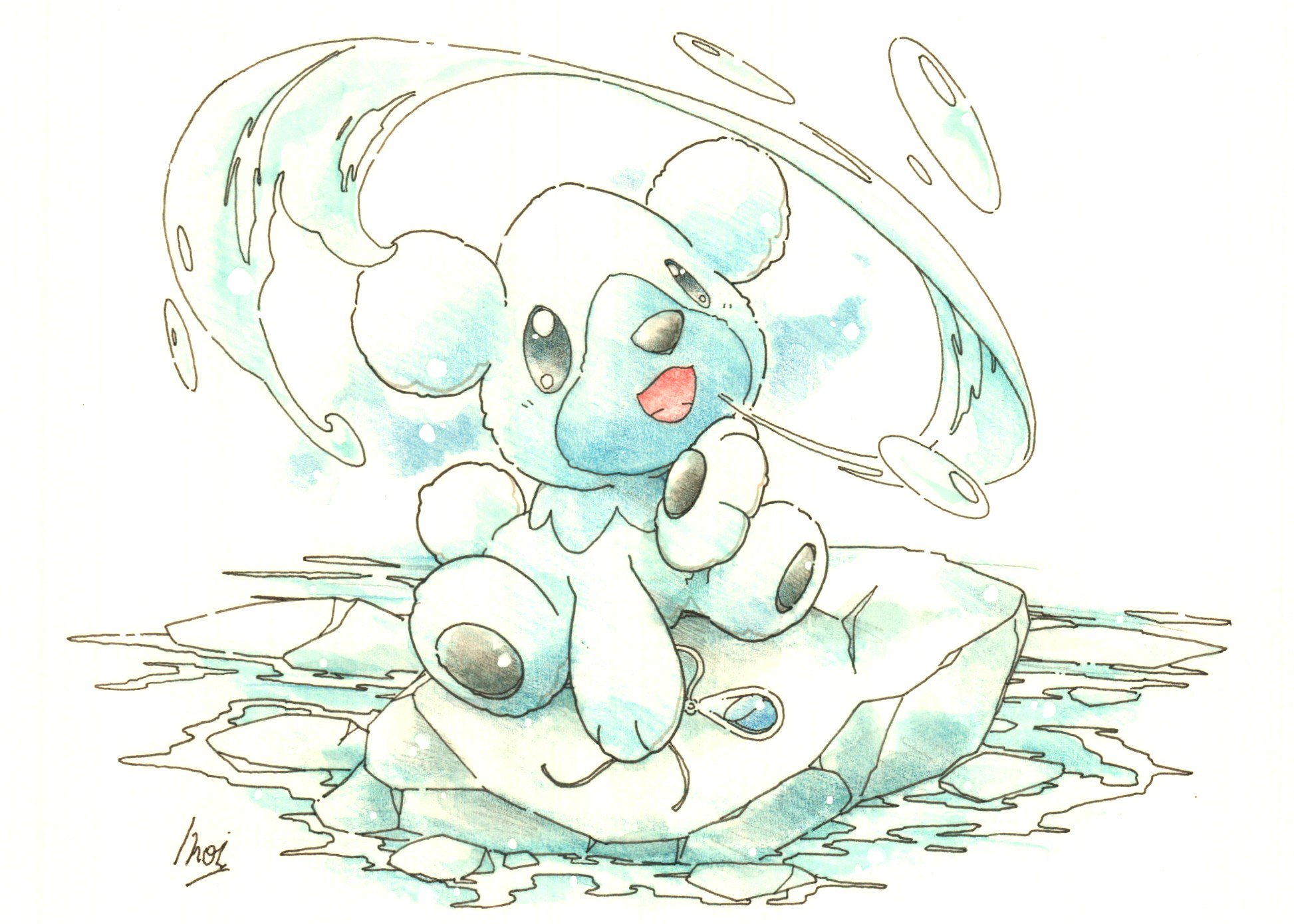 Inori 今日のポケモン図鑑 ｎｏ ５８８ クマシュンの しおみず T Co 9s5hcuzunr Twitter