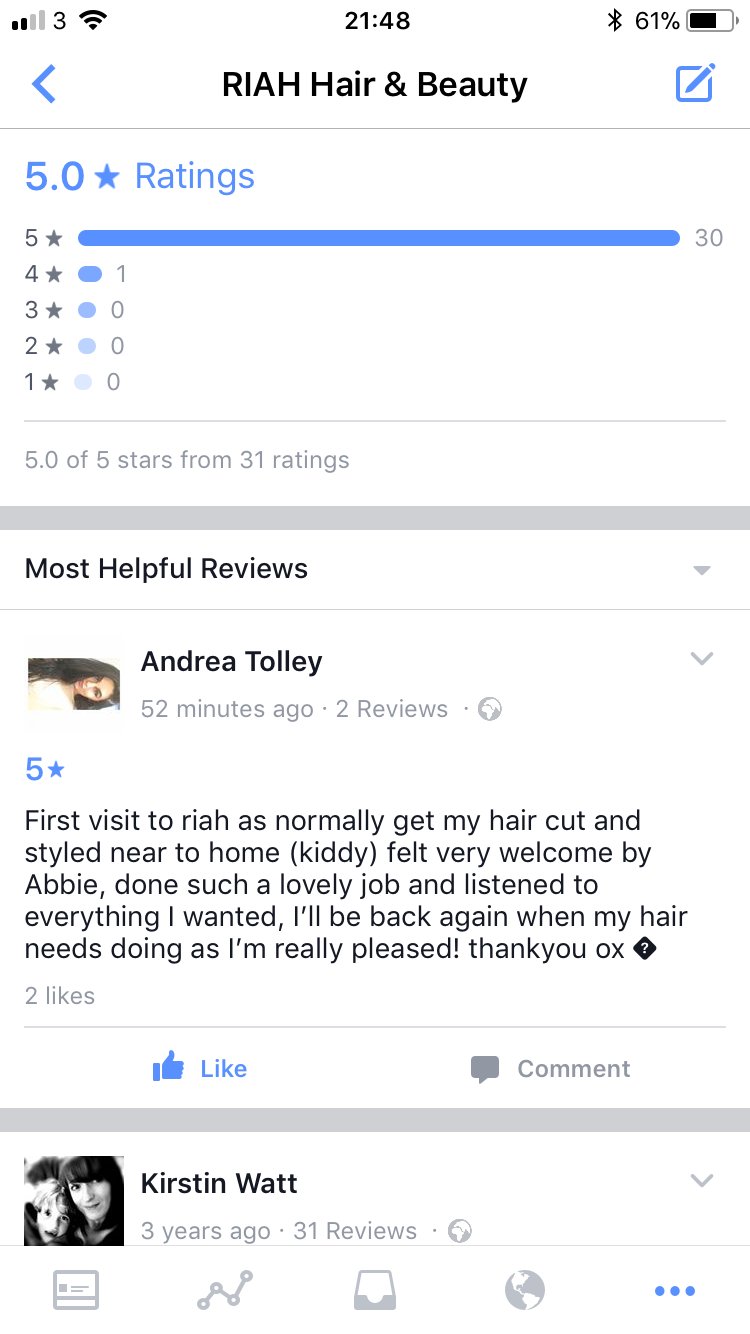 Riah Hair & Beauty on Twitter: "Love getting a good review 😍 #haircut # salon #review #hair https://t.co/GCEQLtdFqj" / Twitter