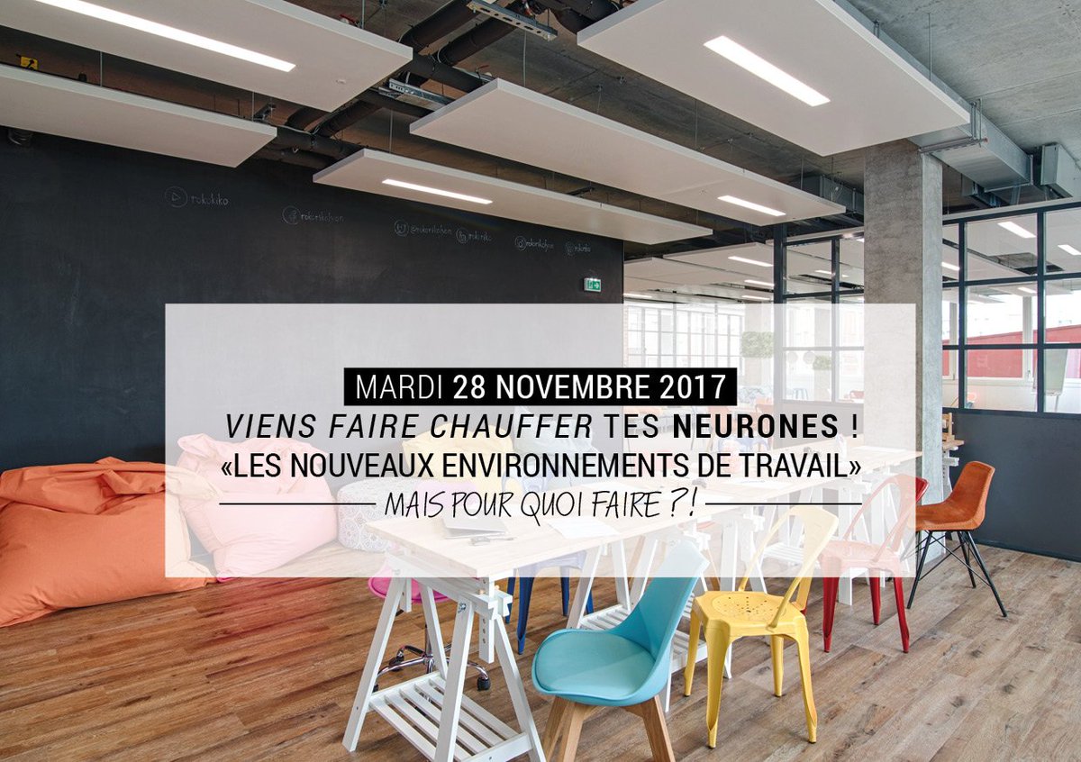 rokorikolyon's tweet photo. ON VOUS INVITE CHEZ NOUS ! Venez réfléchir sur les nvx environnements de #travail au #NET2017 ! Pour en savoir + 👉 https://t.co/mT29ABdQqv https://t.co/3fnhEONuos
