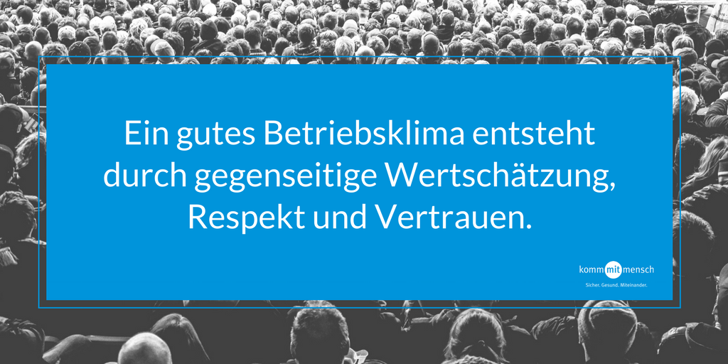 Dguv Wertschatzung Sorgt Fur Gutes Betriebsklima Und Fur Mehr Sicherheit Und Gesundheit Im Betrieb derwertschatzung Kommmitmensch T Co Oqjvaseug0