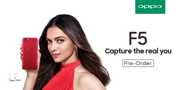 OPPOIndia's tweet photo. Pre-order Sale of #OPPOF5 has begun! To own your F5 Order online #OnlyOnFlipkart or visit offline stores. Know more: https://t.co/c3jz0HYGXF https://t.co/iu3XLkvtuz