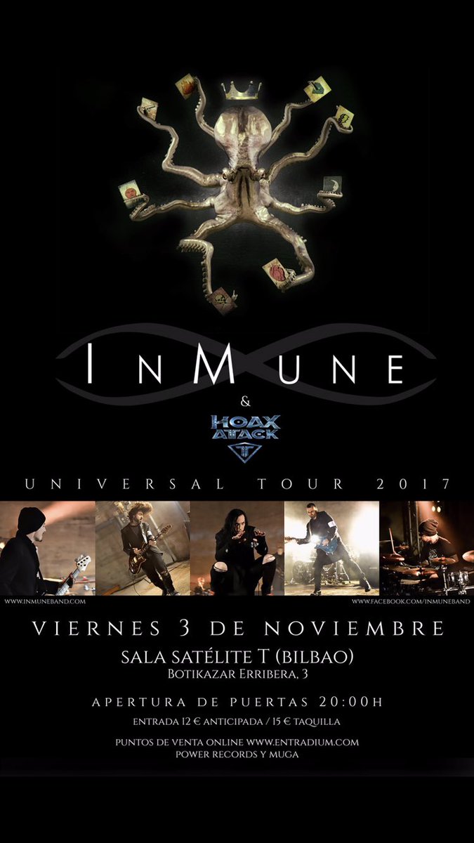¡Hoy estamos en Bilbao! Entradas a la venta en <a href="/entradium/">entradium</a>, Satelite T y Power records
¡Hasta luego!