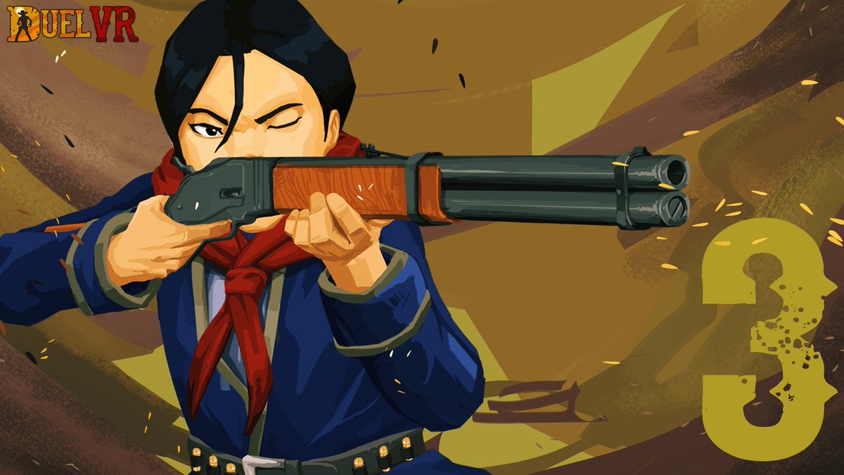 duel_vr's tweet photo. It's high time now! 3 days to go and the Sharpshooter is sharpin' her aim for the shootout on release day #indiedev https://t.co/CqDne4AyuJ https://t.co/4ZMqSxYoVU