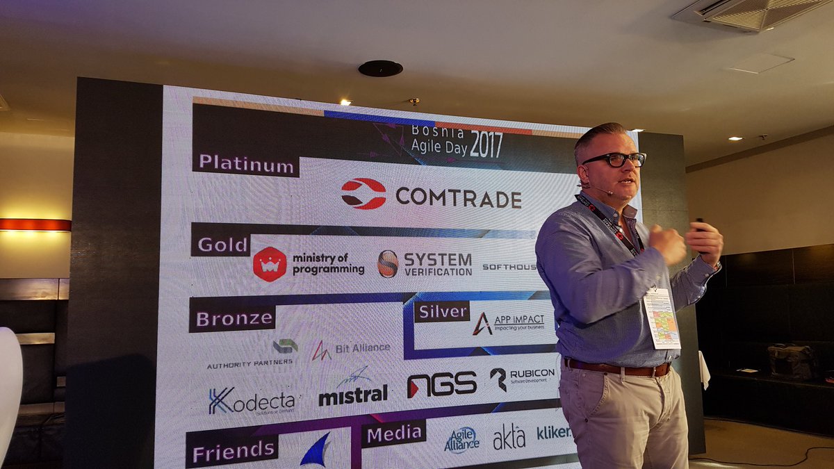 Kodecta's tweet photo. Our team had a great time at #BADay2017 conference.
Looking forward to the next one!
#Kodecta #BosniaAgile #PeterGfader #ArieVanBennekum https://t.co/5XCyvkyRfd