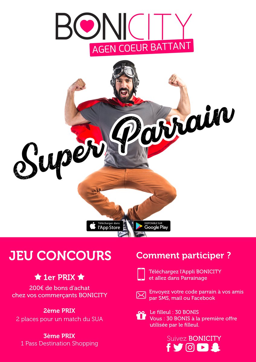bonicity_'s tweet photo. J-6 avant d'élire notre Super Parrain #BONICITY ! La course est serrée alors on ne lâche rien et on continue de partager son code parrainage avec un max de personnes ! 
#Agen #Lotetgaronne https://t.co/6BerbS9Y1F