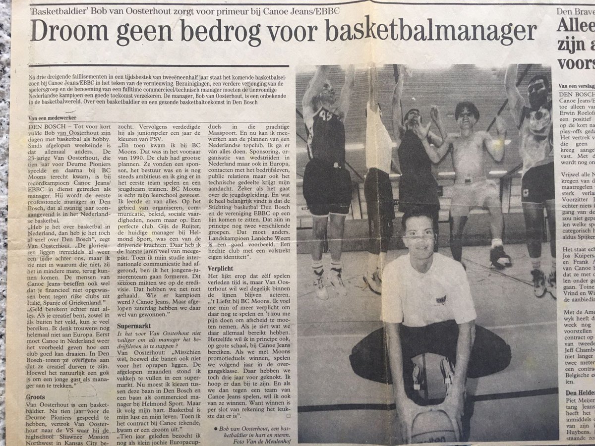 HeroesDenBosch's tweet photo. 🔙| Flashback Friday! Een interview met een 23-jarige @Bovano die dan net als manager is ingestapt in het Bossche basketball. #GoNewHeroes https://t.co/dZxOhY1ViM