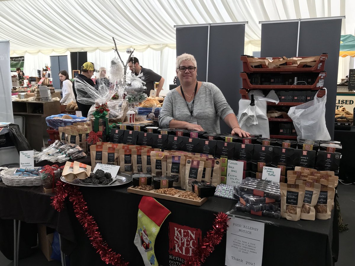 Day 2 at <a href="/Living_North/">Living North</a> and we are ready to go ! #kenspeckle #buylocal