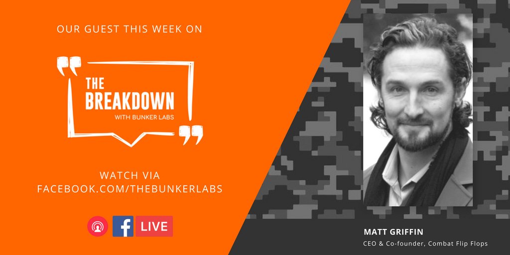 CFF_Griff's tweet photo. Join us live Monday 11/6 at 4:30pm Central to see our Founder talk "business not bullets" on the #BunkerBreakdown. @TheBunkerLabs https://t.co/jiAI32vWzz