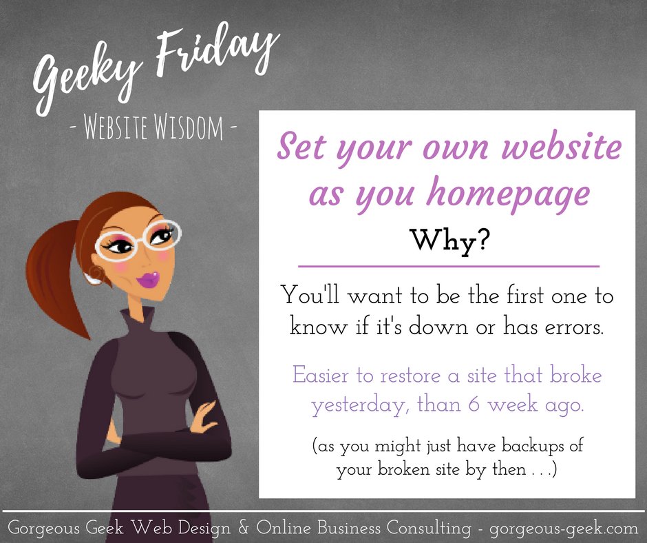 GirlsCEOConnect's tweet photo. Gd advice.A sml.kind act towards Ur website is 2 look N2 it daily.#GGWebDesign #GeekyFridayWebsiteWisdom https://t.co/WcuJYQ7bXU https://t.co/6MtTmUOyC4