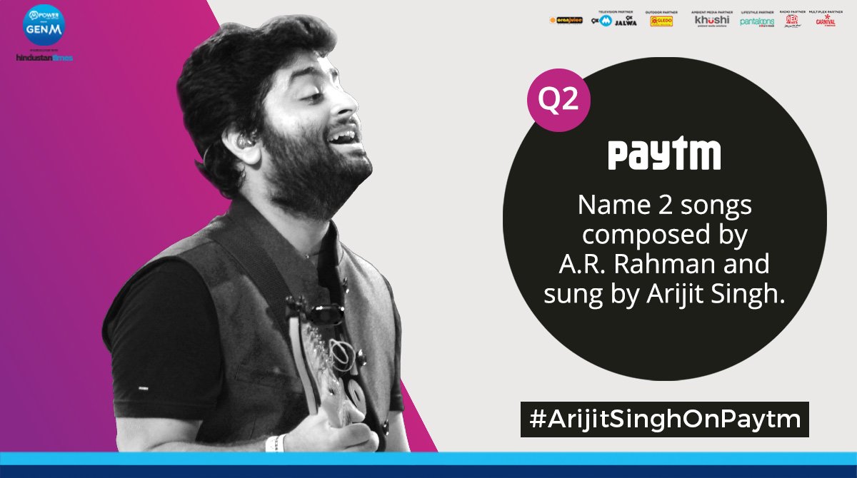 carebydistrict's tweet photo. @TheArijitSingh Q2- Put on your thinking hats and name 2 songs composed by A.R. Rahman and sung by Arijit Singh 🙂
 #ArijitSinghOnPaytm https://t.co/KlgswTOP71