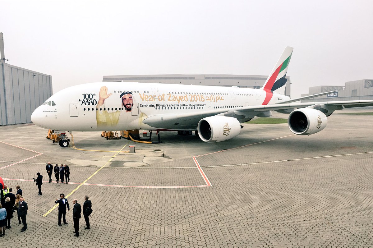 Emirates, 100. A380'i filosuna kattı 10 Mayıs 2024