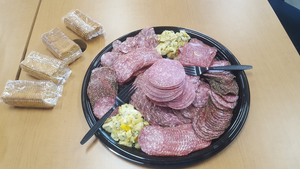 Launch_Indy's tweet photo. We have the meats. #NewMemberNovember #meatplate #coworkperks https://t.co/HYtYU26SaC