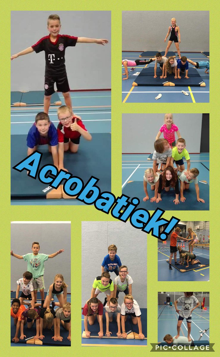 Acrobatiek op 't Möllenveld! Door samenwerking ontstaan mooie torens!