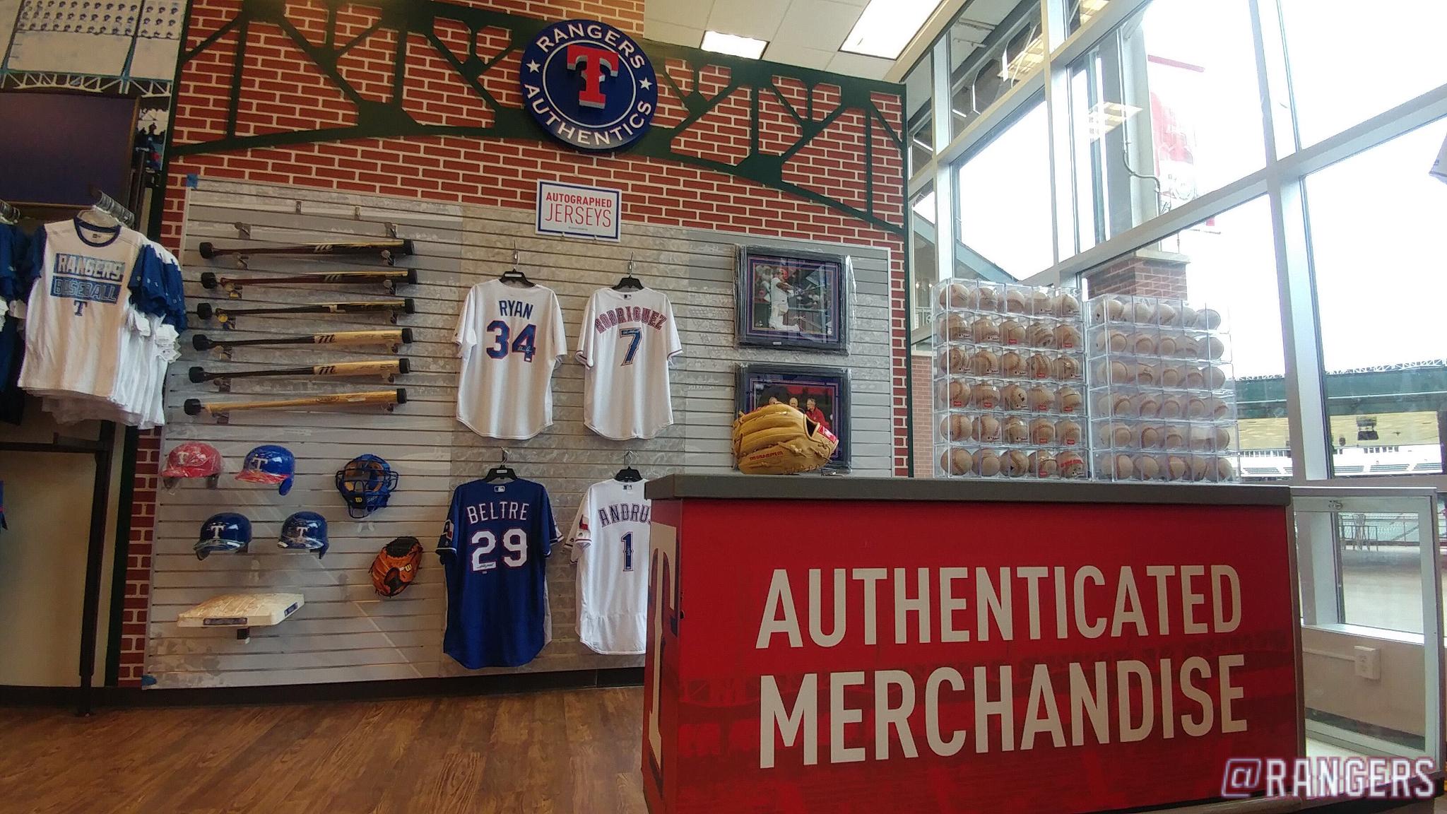 Texas Rangers on X: Get 2⃣0⃣% off all authenticated merchandise