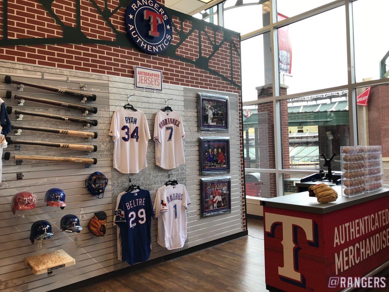 Texas Rangers on X: Get 2⃣0⃣% off all authenticated merchandise every  Friday at the Majestic Grand Slam Gift Shop!    / X