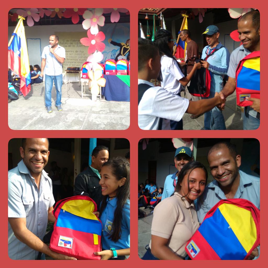 maribella8307's tweet photo. Estudiantes de la U.E Isabel B de Fornet reciben #Bolso #Escolar gracias a @NicolasMaduro  @NnelsonRuiz28 @Osto_obe #SimónPorAmoraCampoElías https://t.co/8PSsATFN1n