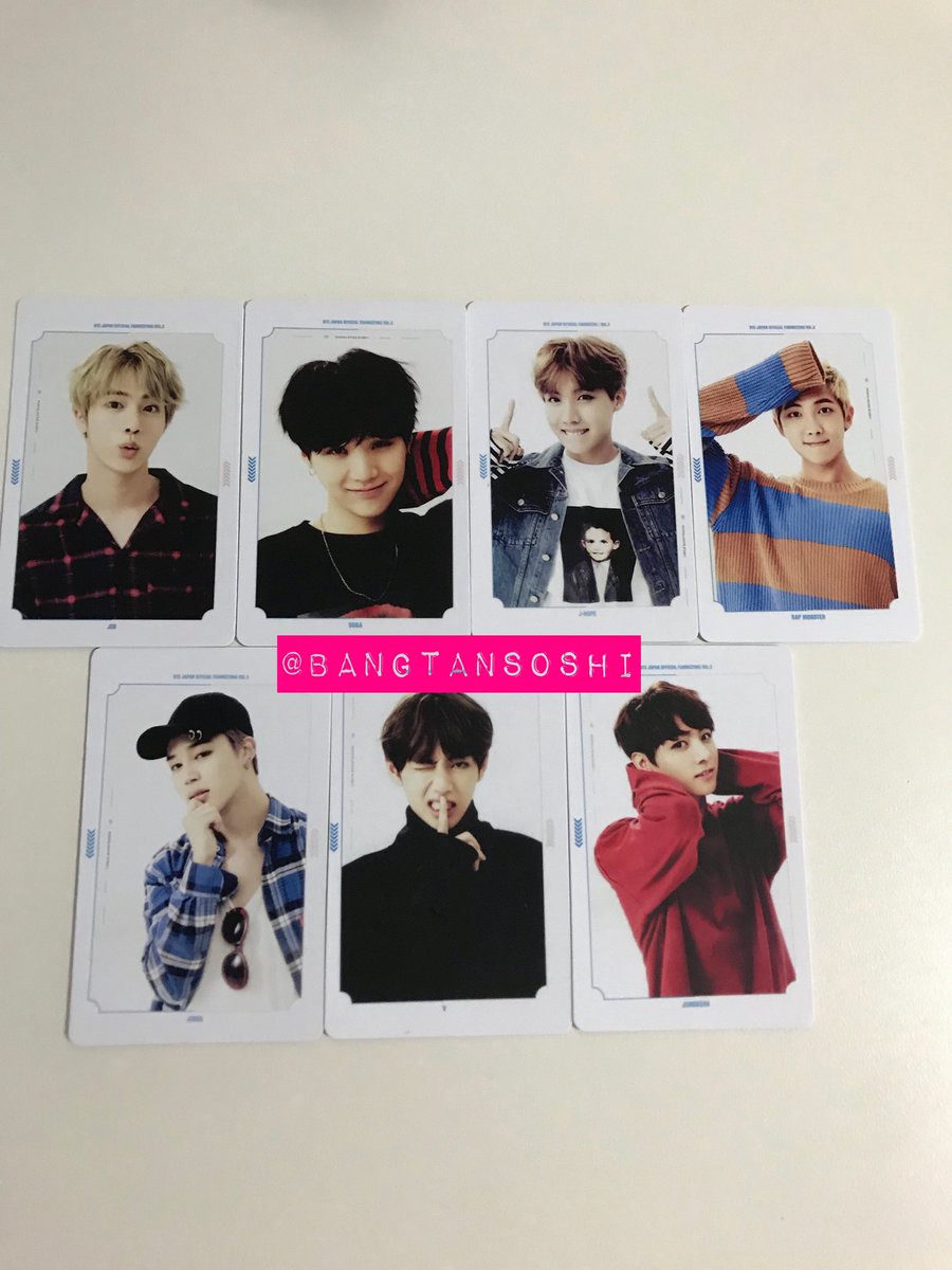bangtansoshi's tweet photo. [GIVEAWAY] BTS Japan Photocards
👑RT and like this tweet👑
👑Follow me👑
Deadline: 5Nov 10PM KST https://t.co/zg0EmsXqFS